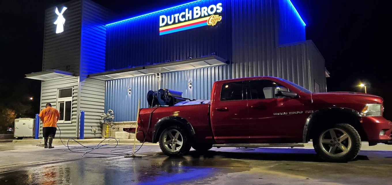 Seven Falls Pressure Wash crew working 24/7 commercial job